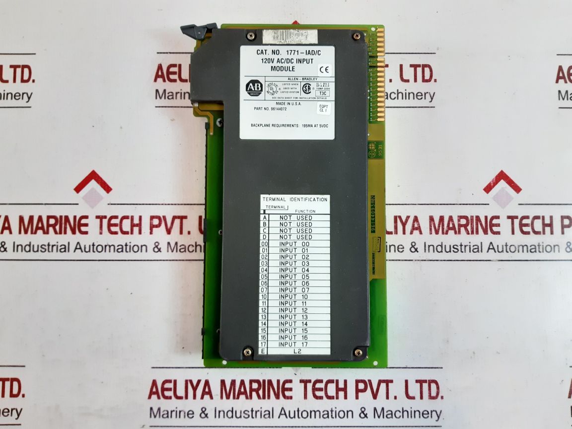 Allen-bradley 1771-IAD/C 120V AC/DC input module 96144072