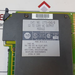 Allen-bradley 1771-0ad/b output module