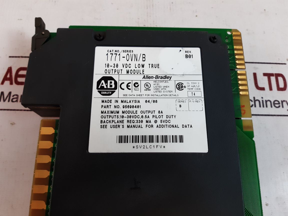 Allen-bradley 1771-ovn/B Output Module Ser.B 10-30Vdc, 0.5A