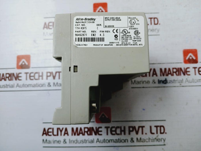 Allen-bradley 1794-acn15 Flex I/O Control Net Adapter, Ser.C, Rev. E02