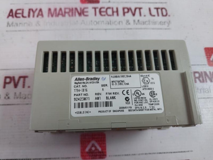 Allen-bradley 1794-ib16 Flex I/O 24 Vdc 16 Sink Input Module, Ser.A, Rev. A01