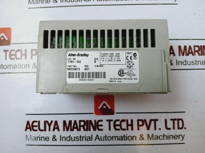 Allen-bradley 1794-ie8 Flex I/O Analog Input Module, 8 Single-ended Input, Rev. A01, Ser. B