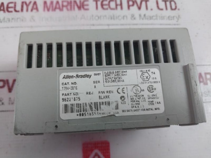 Allen-bradley 1794-ob16 Flex I/O Digital Dc Output Module 24Vdc 65Ma Ser A