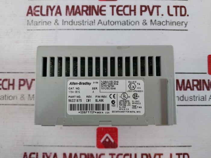 Allen-bradley 1794-ob16 Flex I/O Digital Dc Output Module 24Vdc, Ser.A, Rev: C01