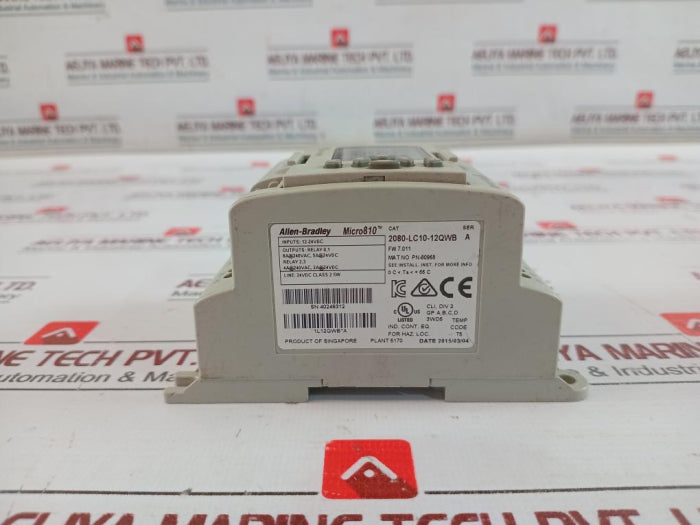 Allen-bradley 2080-lc10-12Qwb Micro810 I/O Smart Relay Controller Ser A