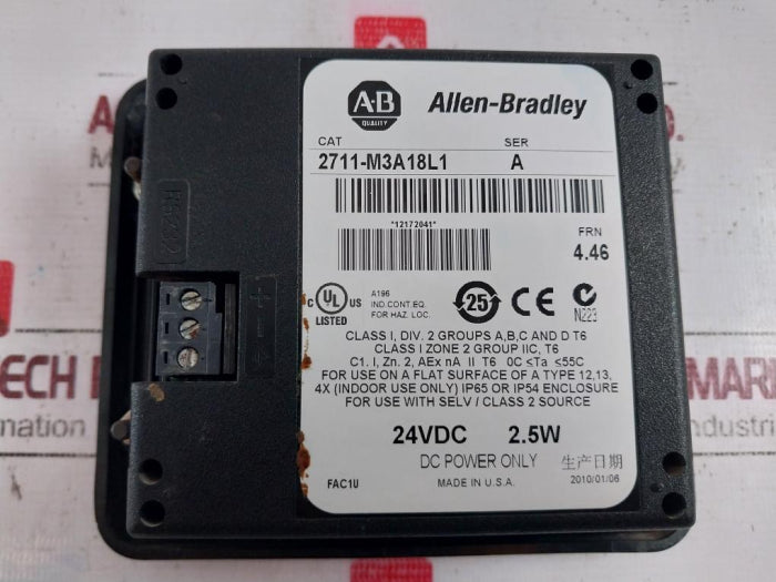 Allen-bradley 2711-m3A18L1 Panelview 300 Monochrome Terminal Operator Interface