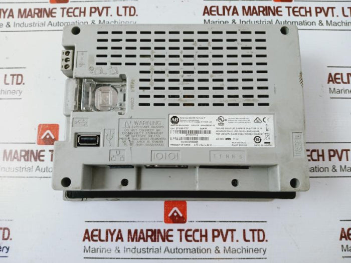 ALLEN-BRADLEY 2711R-T7T Panelview 800 7-Inch HMI Terminal Panel (Not Working)
