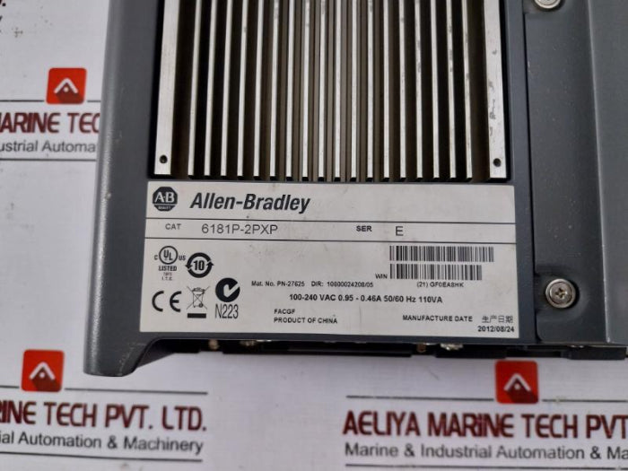 Allen-bradley 6181P-2Pxp Integrated Non-display Industrial Computer 50/60Hz 110V