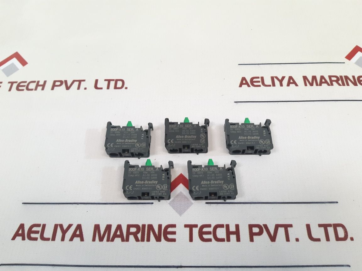 Allen-bradley 800f-x10 ser.a contact block