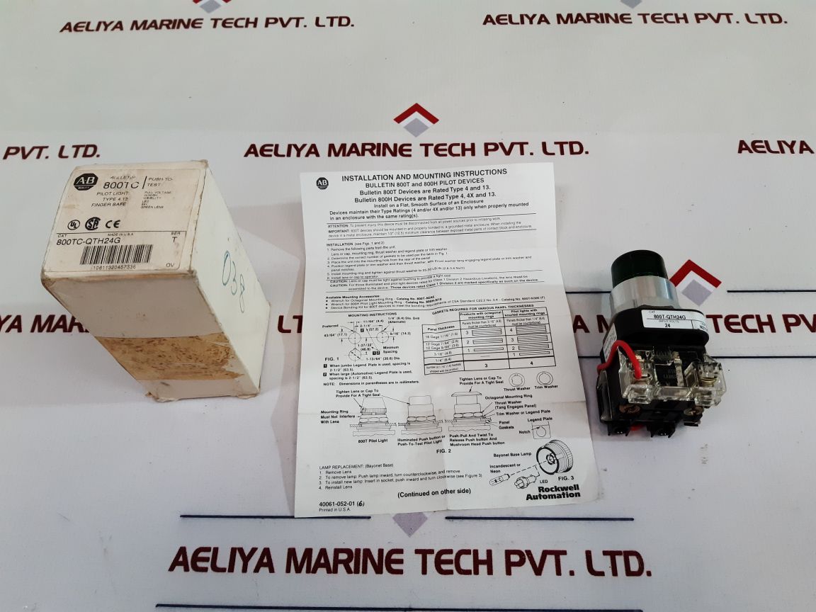 Allen-bradley 800T-qth24G Pilot Light