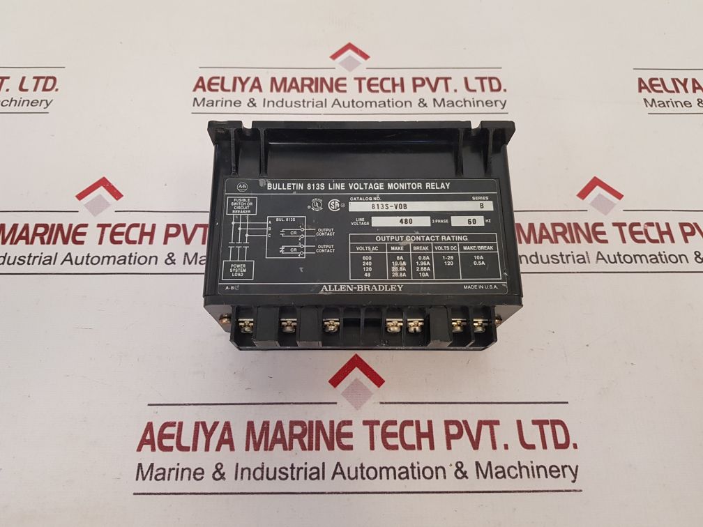 Allen-Bradley 813S-V0B/813S-VOB Bulletin 813S Line Voltage Monitor Relay