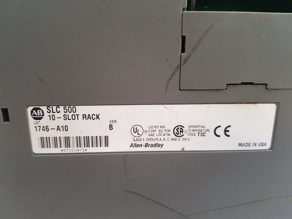Allen-bradley 1747-l542 Processor Unit 1746-a10 10- Slot Rack