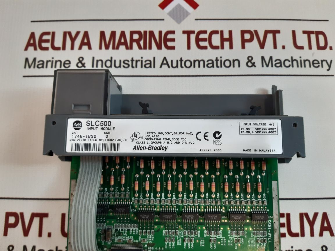 Allen-bradley Slc 500 1746-ib32 Input Module Ser D