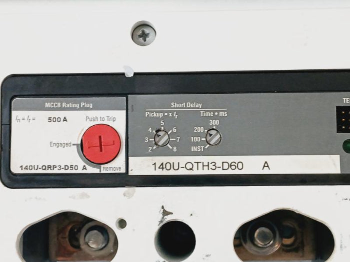 Allen Bradley 140U-q6X3 A Molded Case Circuit Breaker Frame 600 Amps Max 3-pole