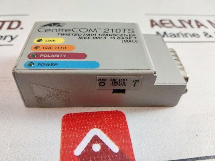 Allied Telesyn At-210Ts Centrecom Twisted Pair Transceiver 12Vdc