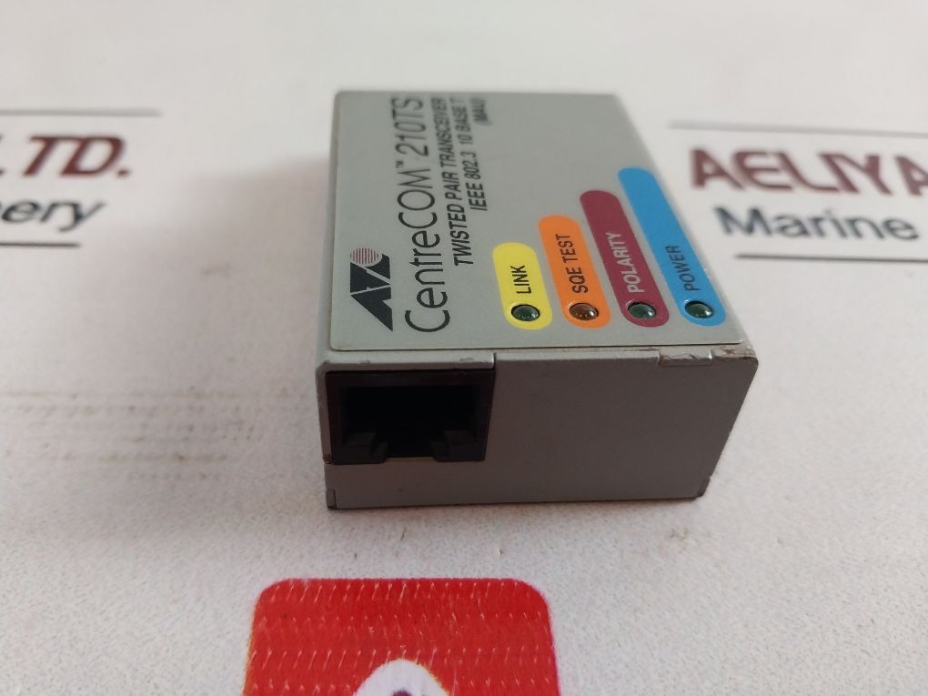 Allied Telesyn At-210Ts Centrecom Twisted Pair Transceiver 12Vdc