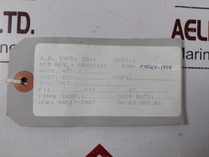 American Dynamics Ac2210A Pcb Card 3A 250V