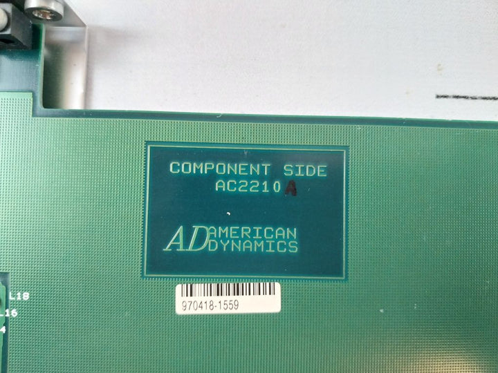 American Dynamics Ac2210A Pcb Card 3A 250V