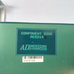 American Dynamics Ac2210A Pcb Card 3A 250V