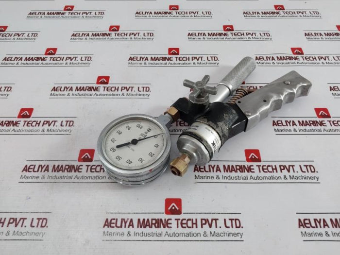 Ametek T-740 Pneumatic Pressure Hand Pump-biotech Cal Tool Vpgv-0000 0-100 Psi Kit