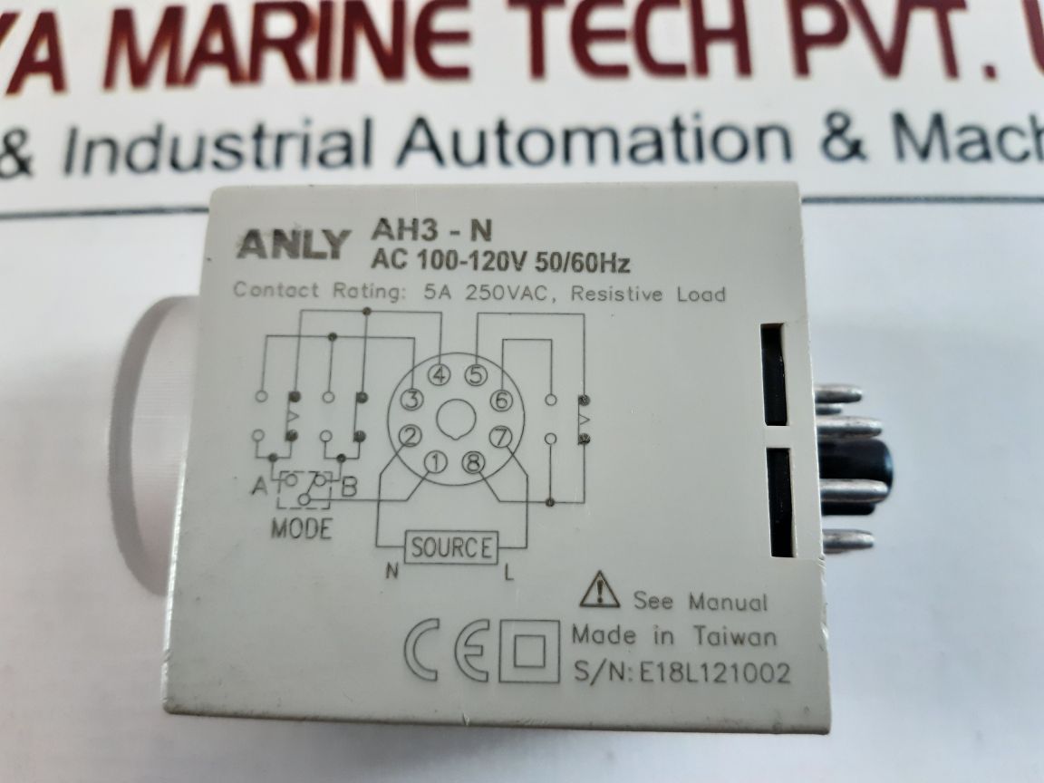 Anly Ah3-nb Multi-range Timer Ac 100-120V 50/60Hz