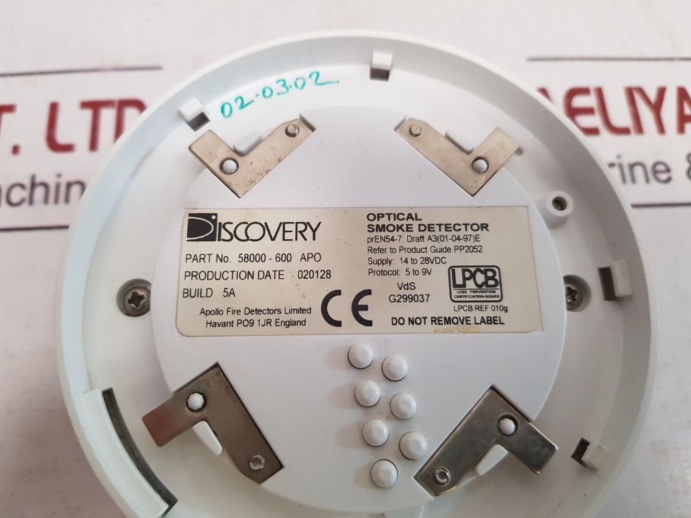 Apollo Discovery 58000-600 Apo Optical Smoke Detector Vds G299037
