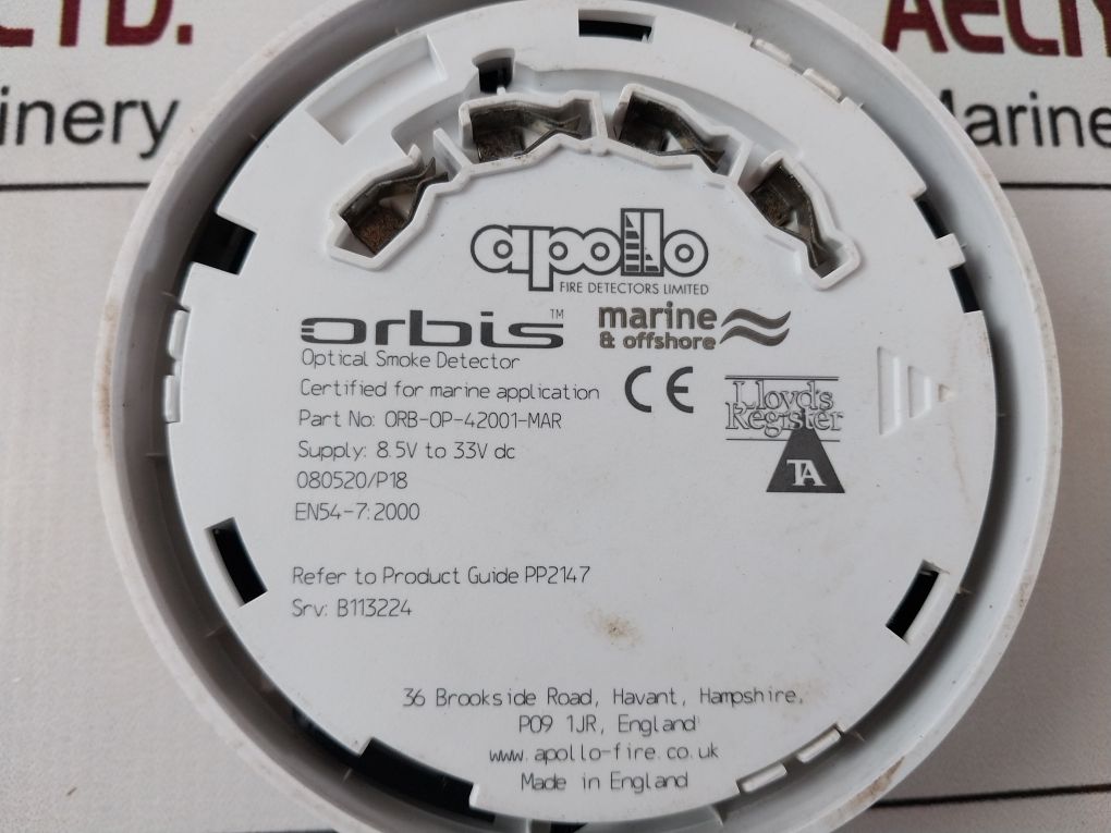 Apollo Orb-op-42001-mar Optical Smoke Detector 8.5V-33V Dc 080520/P18