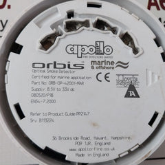 Apollo Orb-op-42001-mar Optical Smoke Detector 8.5V-33V Dc 080520/P18