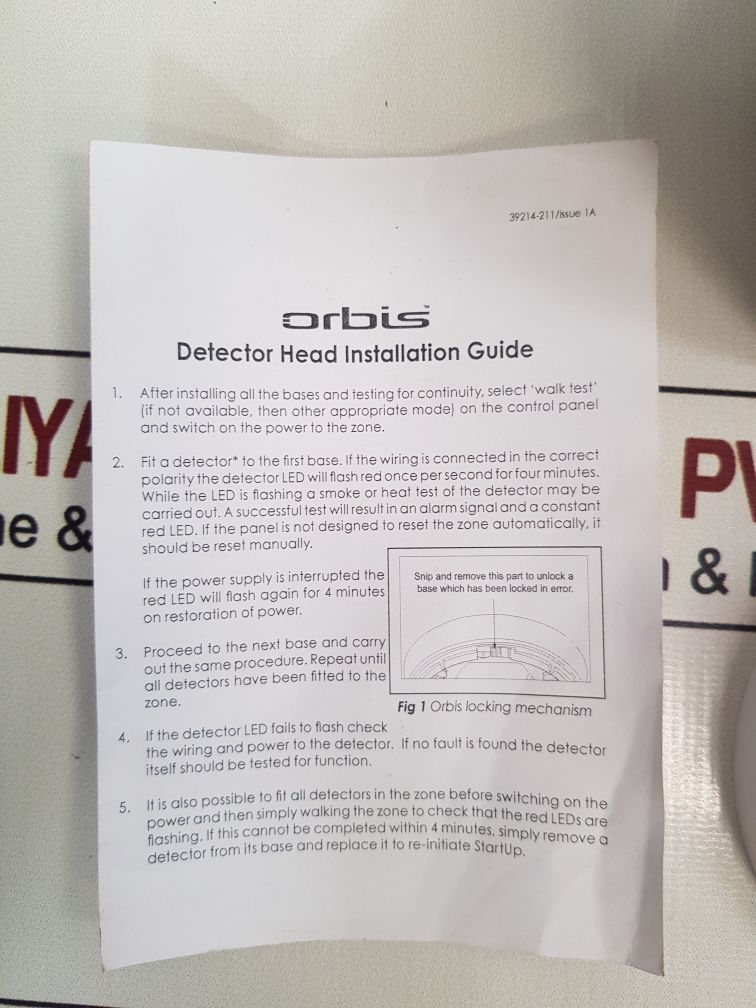 Apollo Orbis Orb-op-42003-mar Optical Smoke Detector Base