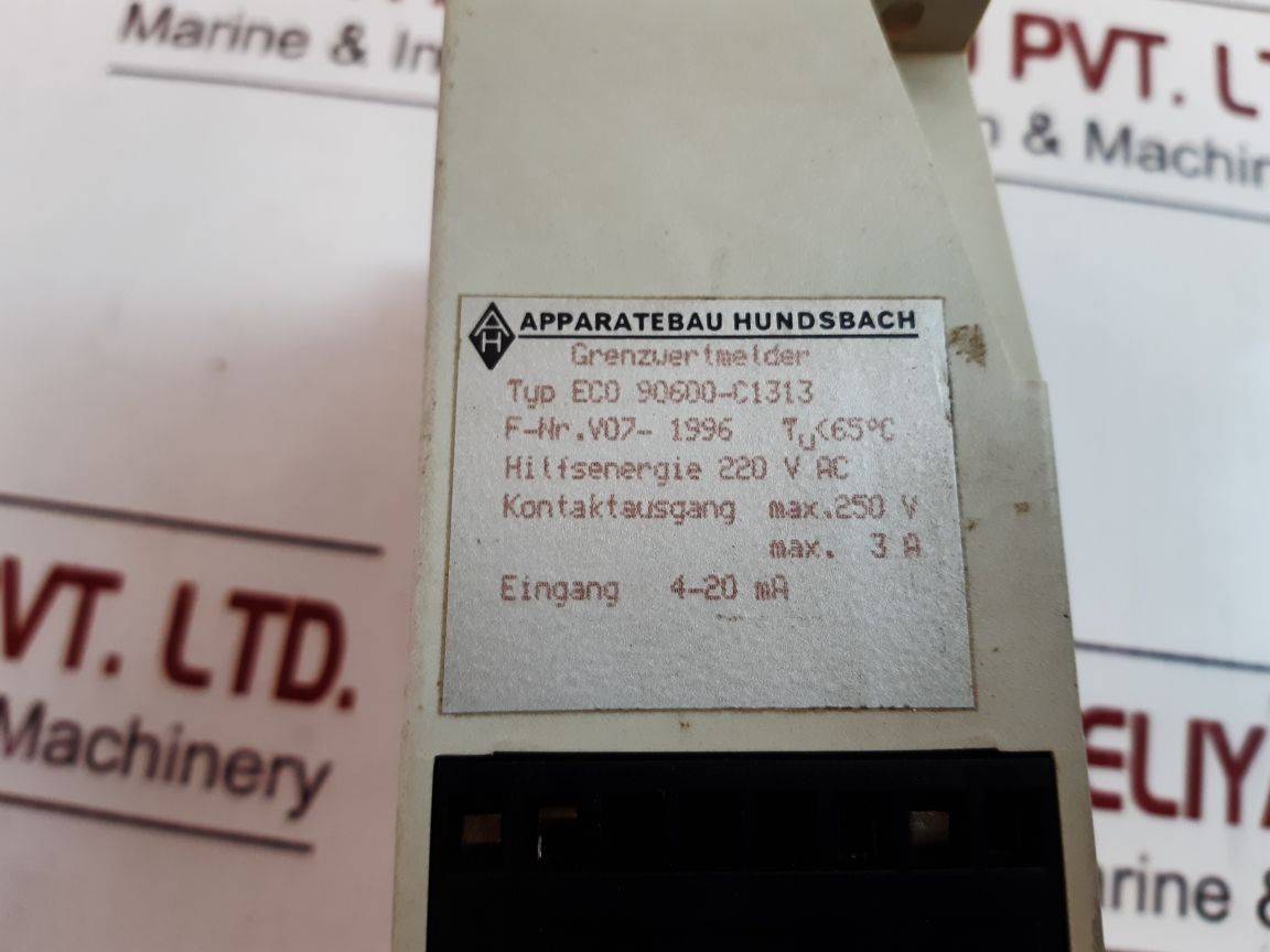 Apparatebau hundsbach eco 90600-c1313 limit detector