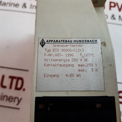 Apparatebau hundsbach eco 90600-c1313 limit detector