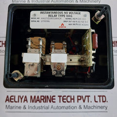 Areva Vag21Zg8003Ahch Instantaneous No Voltage Relay 110 Ac 50Hz