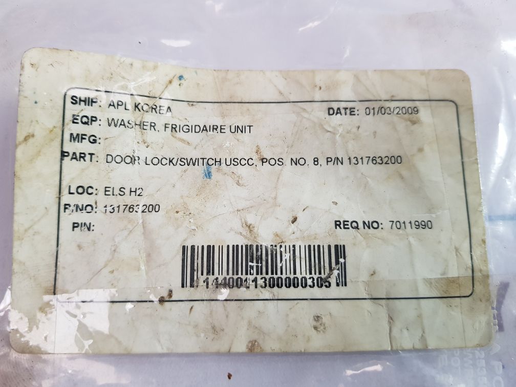 Ark-les 1317632 Washer Door Lock Frigidaire Unit