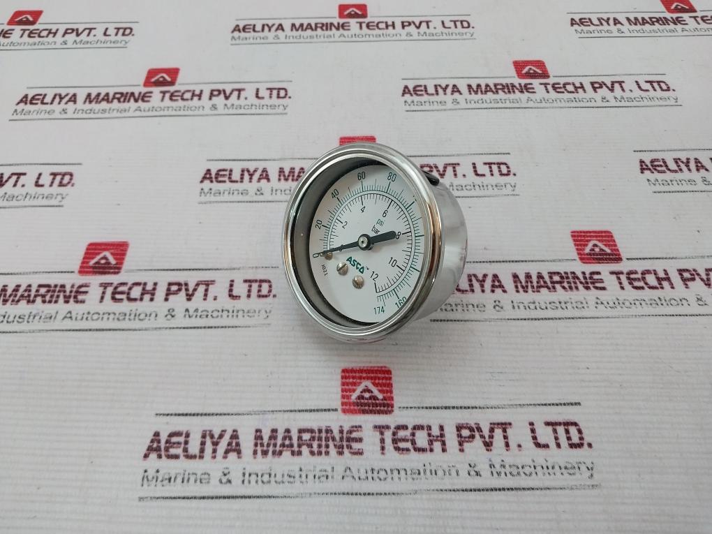 Asco 0-12 Bar Pressure Gauge