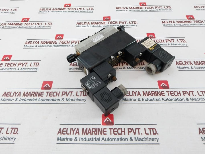 Asco/Joucomatic 346 00 173 Double Solenoid Valve 110V Dc