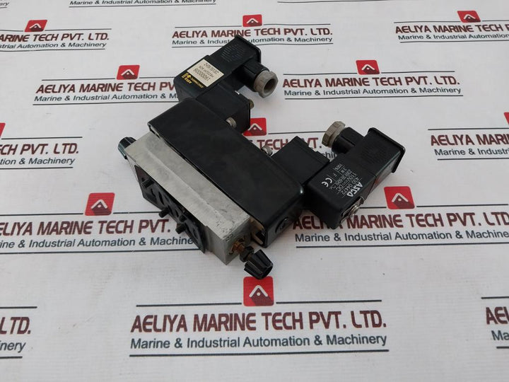 Asco/Joucomatic 346 00 173 Double Solenoid Valve 110V Dc