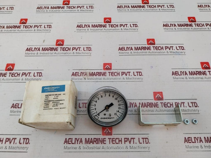 Ashcroft 25W1001Th 02B Xuc 15 Panel Mount Pressure Gauge
