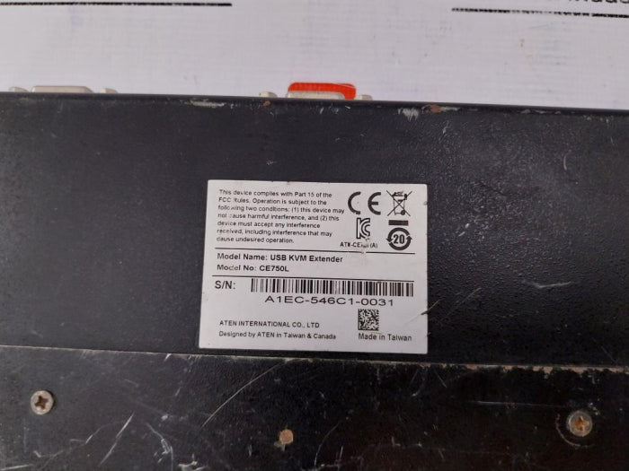 Aten Ce750L Usb Kvm Extender Local Unit Rs-232 Connectivity