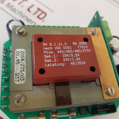 Auma Z014.235/03 Power Supply Module 19V/0,5A 48/35Va