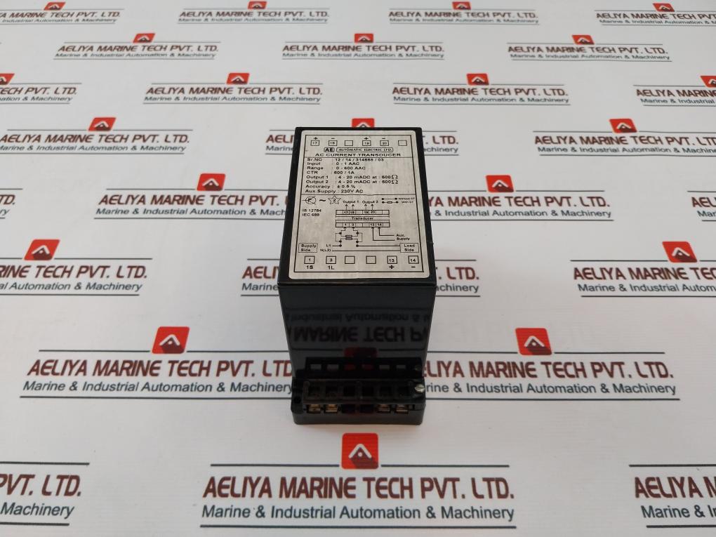 Automatic Electric 0-600 Aac Current Transducer 230V