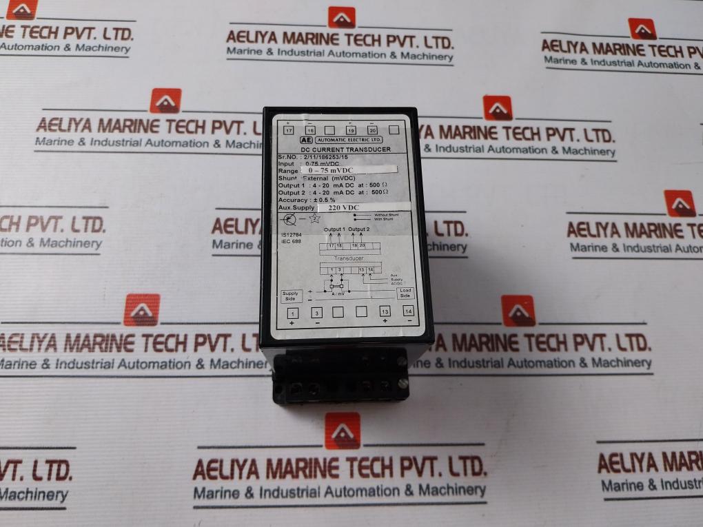 Automatic Electric Dc Current Transducer 0-75 Mvdc – Aeliya Marine Tech®