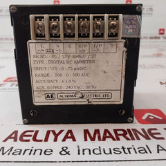 Automatic electric digital dc ammeter 500-0-500 adc