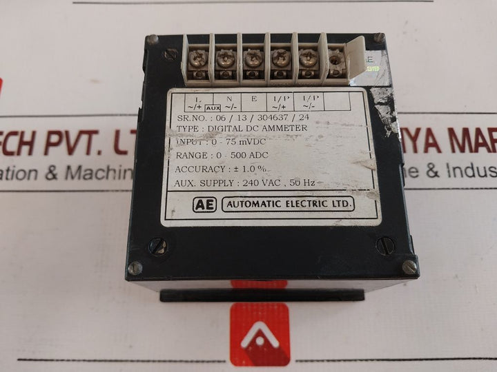 Automatic Electric Digital Dc Ammeter 0-500 Adc