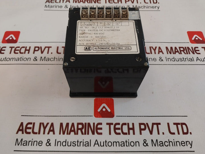 Automatic Electric Digital DC Voltmeter 0-400 vdc