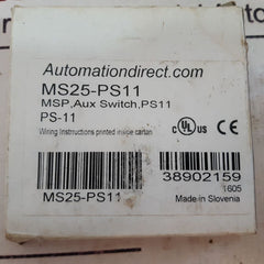 Automation Direct Ms25-ps11 Auxiliary Switch