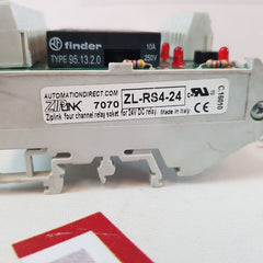 Automation Direct Zl-rls4-24 Four Relay Module 10A 300V