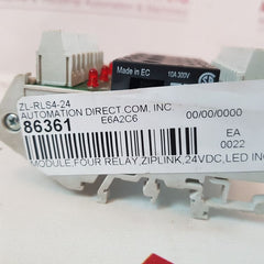 Automation Direct Zl-rls4-24 Four Relay Module 10A 300V
