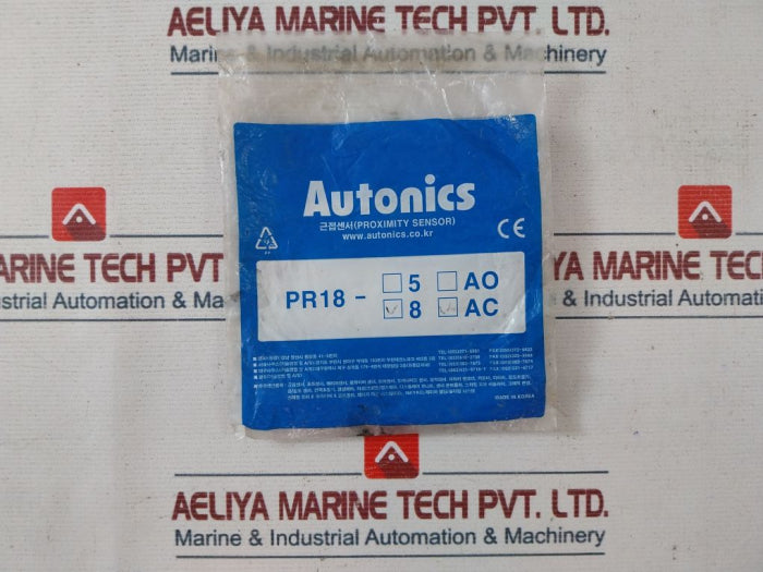 Autonics Pr18-8Ac Inductive Proximity Sensor 100-240 Vac