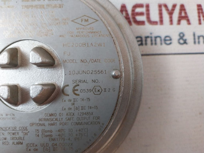 Autronica Hc200b1a2w1 Autro Point Gas Detector Ip67 18-32 Vdc