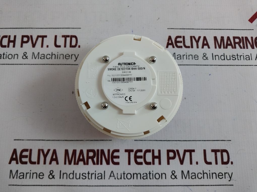 Autronica Bhh-500/N Point Smoke Detector Ta= 70°C 03Atex217X 2000 Ip44D Nl Eex